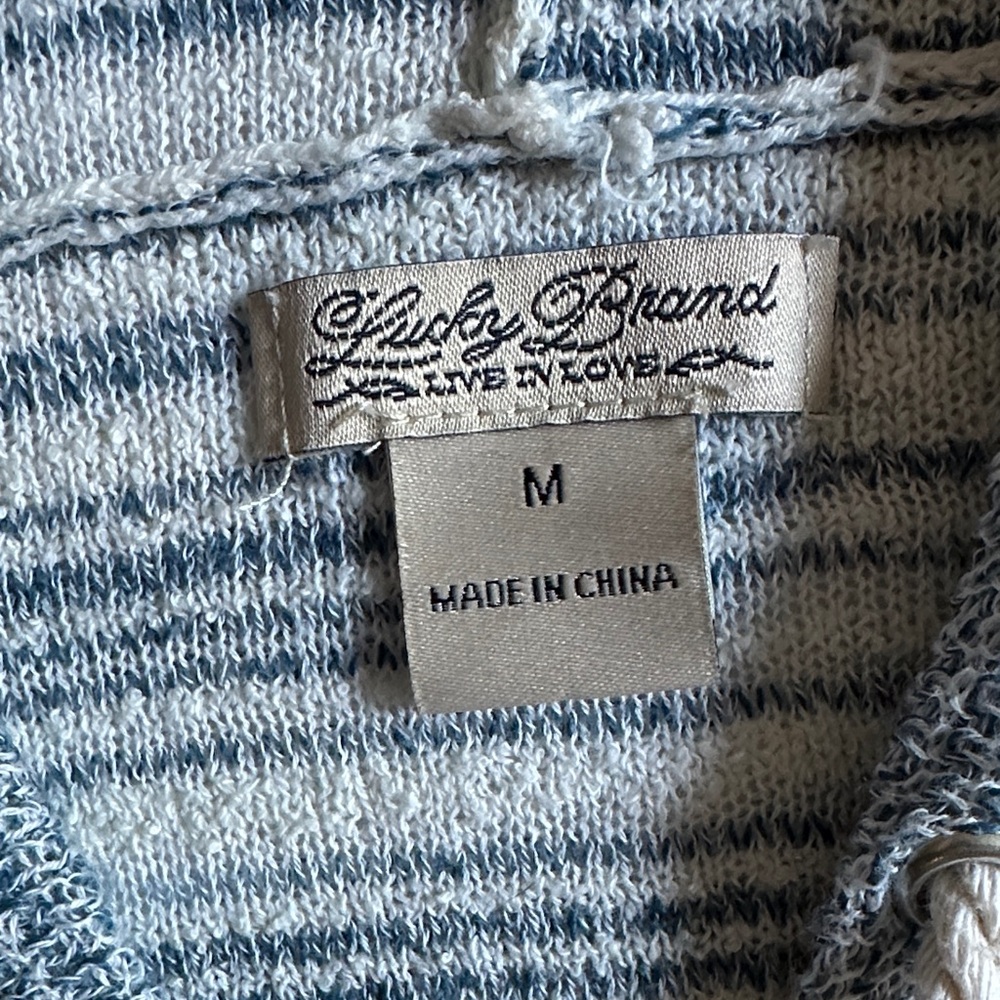 Lucky Brand Women's Striped V-Neck Sweater